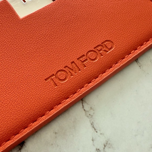 Tom Ford Orange Card Holder Card Mirror New - Picture 4 of 4